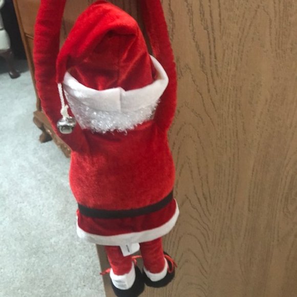 Vintage Hanging Velvet 20" Santa, Excellent Condition for Age! - Picture 2 of 3